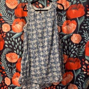 Old Navy Size Large Blue floral summer dress